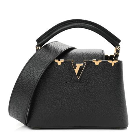 LOUIS VUITTON Capucines MM Crown Flowers Taurillon .